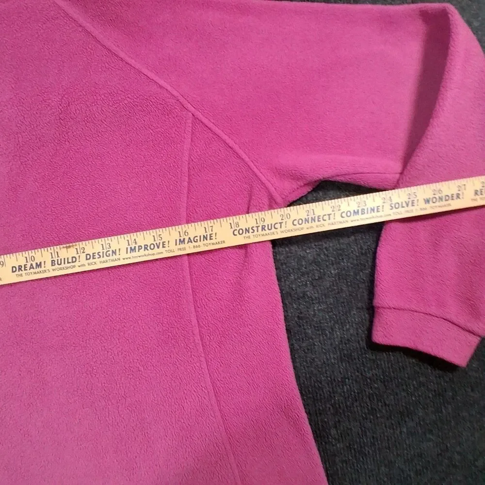 Columbia Embroidered Logo Full Zip Pink Fleece Jacket YOUTH Size 18-20